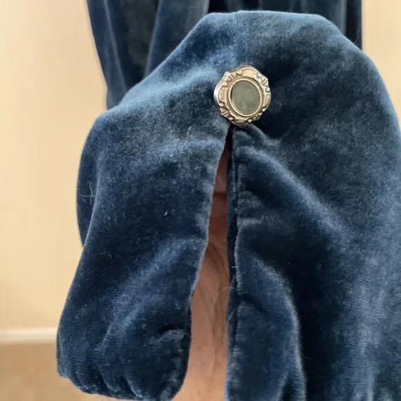 Dialogue Blue Velvet Blazer - Picture 6 of 14